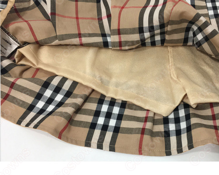 キム・ヒョナ(金泫雅、김현아、Kim Hyun Ah )風 半袖Tシャツ(黒) プリーツ スカート チェック(イエロー) Wonder Girls(ワンダーガールズ) 衣装-9