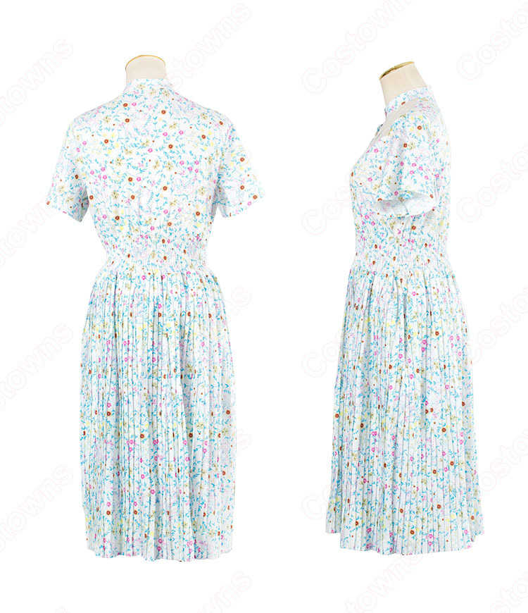 キム・ヒョナ(金泫雅、김현아、Kim Hyun Ah )風 ショートカーディガン(長袖) 花柄ワンピース(ミディ丈 / 半袖) Wonder Girls(ワンダーガールズ) 衣装-4