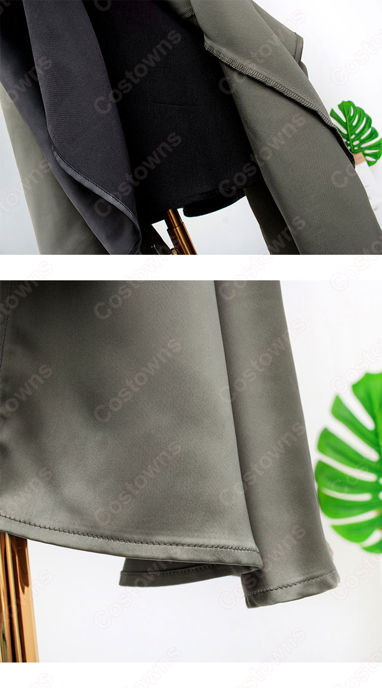 IU(アイユー)風 ストライプシャツ(7分袖) ミディスカート セットアップ 『ホテルデルーナ(호텔 델루나、Hotel Del Luna)』第15話 チャン・マンウォル コスチューム 変装・仮装・コスプレ衣装-16