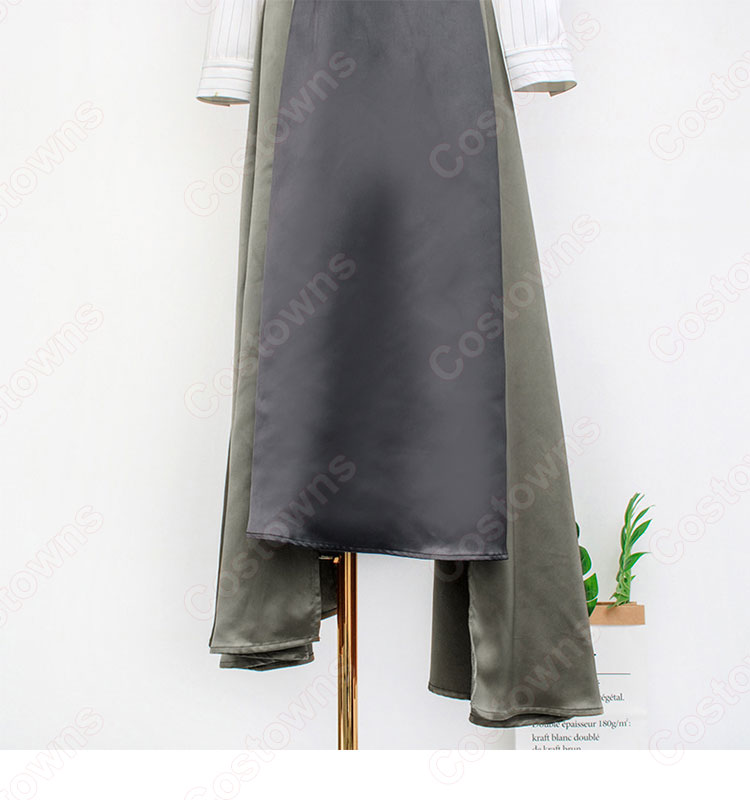 IU(アイユー)風 ストライプシャツ(7分袖) ミディスカート セットアップ 『ホテルデルーナ(호텔 델루나、Hotel Del Luna)』第15話 チャン・マンウォル コスチューム 変装・仮装・コスプレ衣装-15