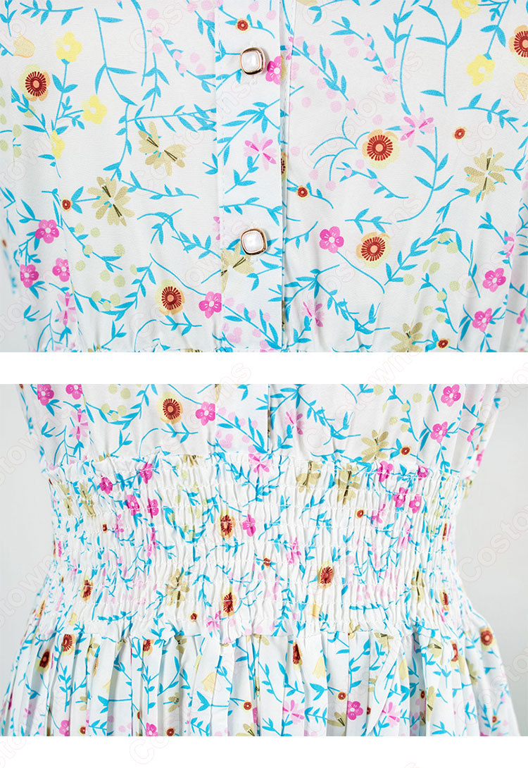 キム・ヒョナ(金泫雅、김현아、Kim Hyun Ah )風 ショートカーディガン(長袖) 花柄ワンピース(ミディ丈 / 半袖) Wonder Girls(ワンダーガールズ) 衣装-10