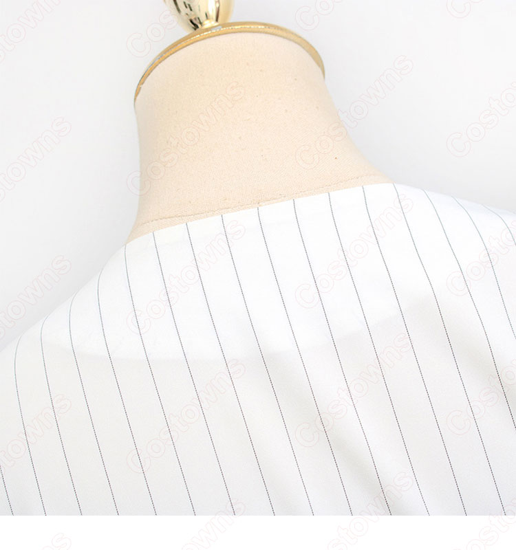 IU(アイユー)風 ストライプシャツ(7分袖) ミディスカート セットアップ 『ホテルデルーナ(호텔 델루나、Hotel Del Luna)』第15話 チャン・マンウォル コスチューム 変装・仮装・コスプレ衣装-11