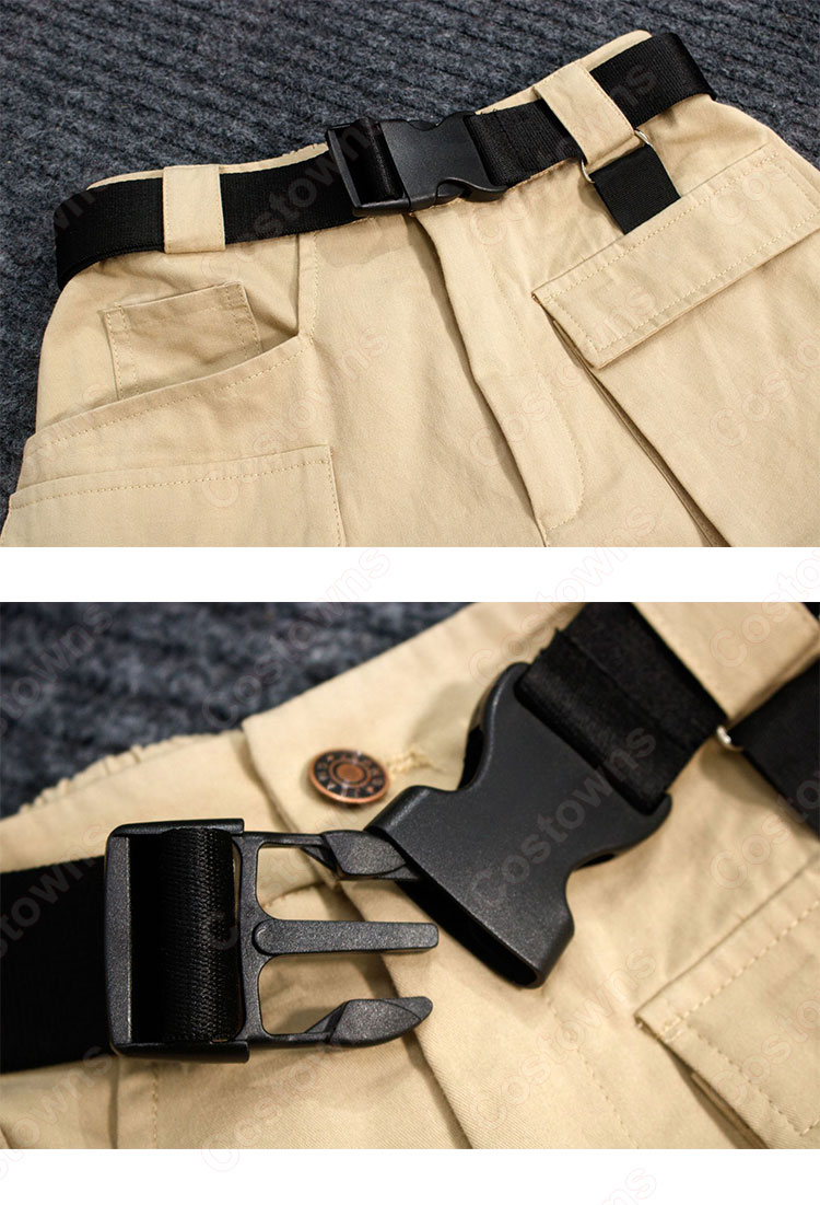 キム・ヒョナ(金泫雅、김현아、Kim Hyun Ah )風 ショートカーゴパンツ(カーキ) タンクトップ(黑) ベルト Wonder Girls(ワンダーガールズ) 衣装-12