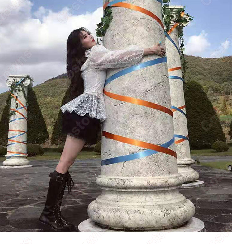 キム・ヒョナ(金泫雅、김현아、Kim Hyun Ah )風 レース ブラウス(7分袖) ハーフスカート(フリル) 2点セット Wonder Girls(ワンダーガールズ) 衣装-3