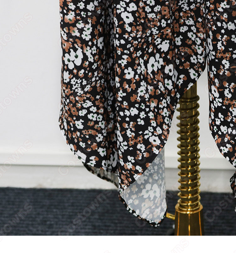 石原 さとみ(いしはら さとみ)風 花柄ボウタイワンピース 「石原さとみのすっぴん旅inスペイン ~世界一おいしい街で見せた女優の素顔~」 石原さとみさんがテレビ番組で私服として-8