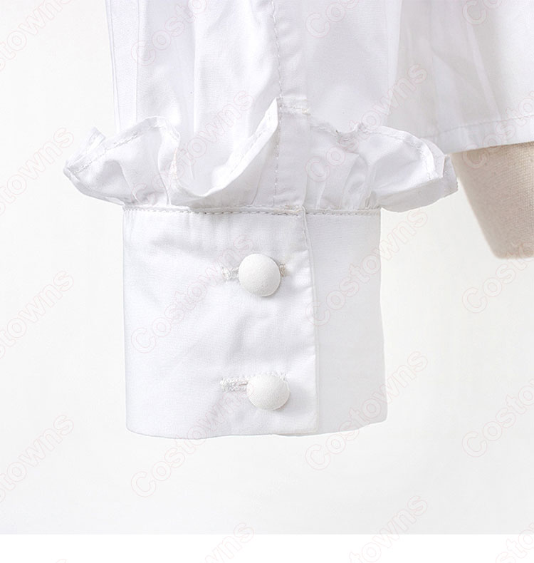 チャン・マンウォル(IU / アイユー)風 シャツ (ホワイト / 長袖)ハーフスカート 『ホテルデルーナ(호텔 델루나、Hotel Del Luna)』第12話 コスチューム 変装・仮装・コスプレ衣装-11