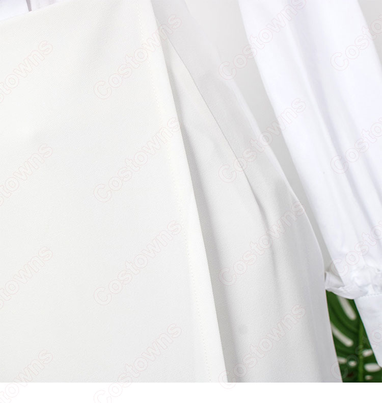 チャン・マンウォル(IU / アイユー)風 シャツ (ホワイト / 長袖)ハーフスカート 『ホテルデルーナ(호텔 델루나、Hotel Del Luna)』第12話 コスチューム 変装・仮装・コスプレ衣装-17