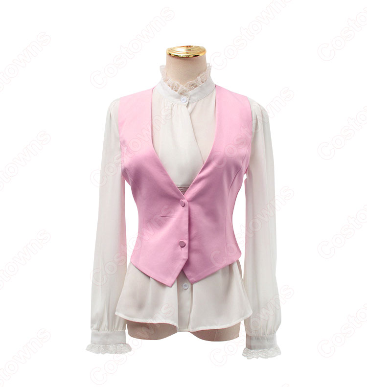 チャン・マンウォル(IU/アイユー)風 スーツ(いピンク / 長袖)ミディスカート 『ホテルデルーナ(호텔 델루나、Hotel Del Luna)』第5話 コスチューム 変装・仮装・コスプレ衣装-6