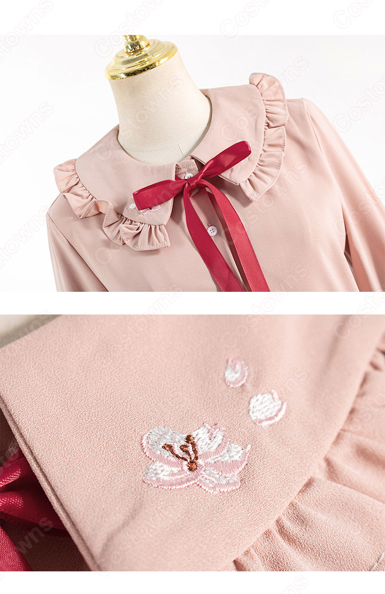 木之本桜(きのもと さくら)風 シャツ(蝶ネクタイ / 長袖) 『カードキャプターさくら』(CARDCAPTOR SAKURA) 仮装・変装・コスプレ衣装-5