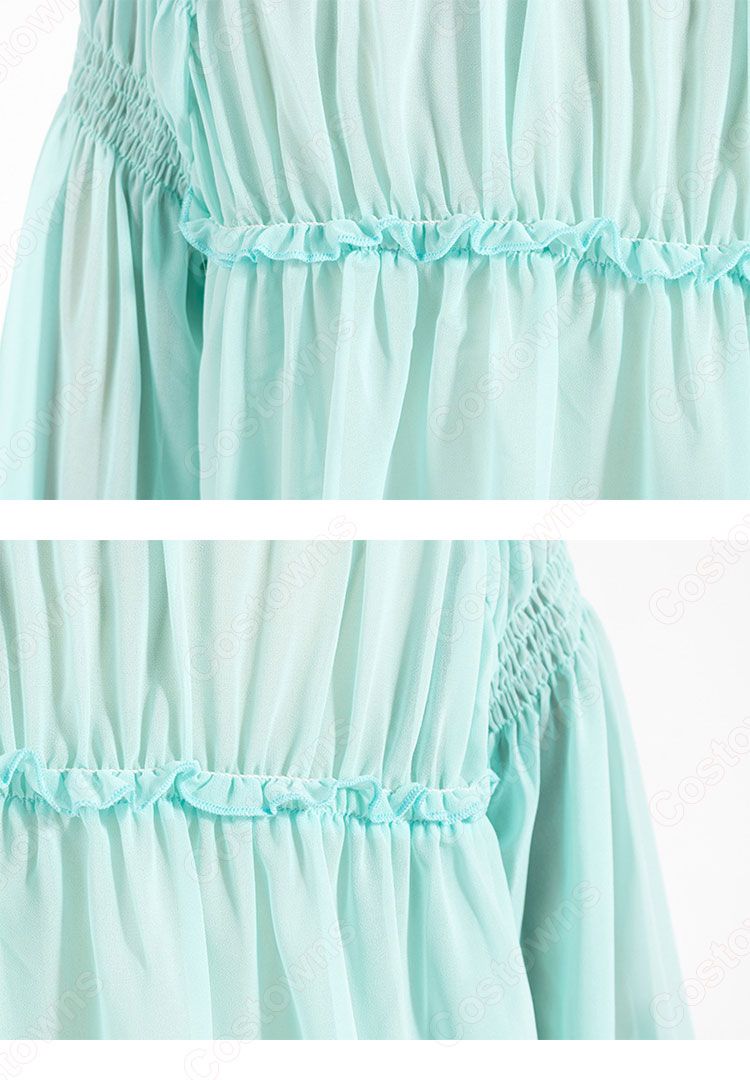 キム・ミソ（パク・ミニョン）風 シフォン シャツ（青/長袖） 「キム秘書はいったい、なぜ?」衣装-9