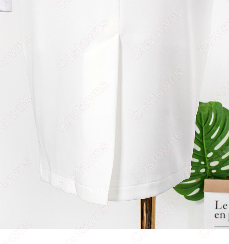 チャン・マンウォル(IU / アイユー)風 シャツ (ホワイト / 長袖)ハーフスカート 『ホテルデルーナ(호텔 델루나、Hotel Del Luna)』第12話 コスチューム 変装・仮装・コスプレ衣装-19