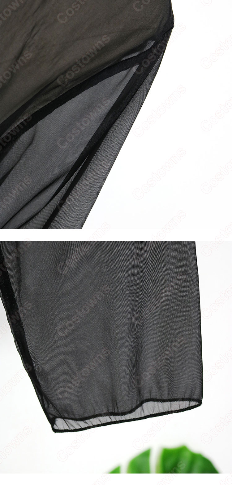 IU（アイユー）風 シースルー ブラウス（長袖/黑 ） 『ホテルデルーナ(호텔 델루나、Hotel Del Luna)』第4話 チャン・マンウォル コスチューム 変装・仮装・コスプレ衣装-9