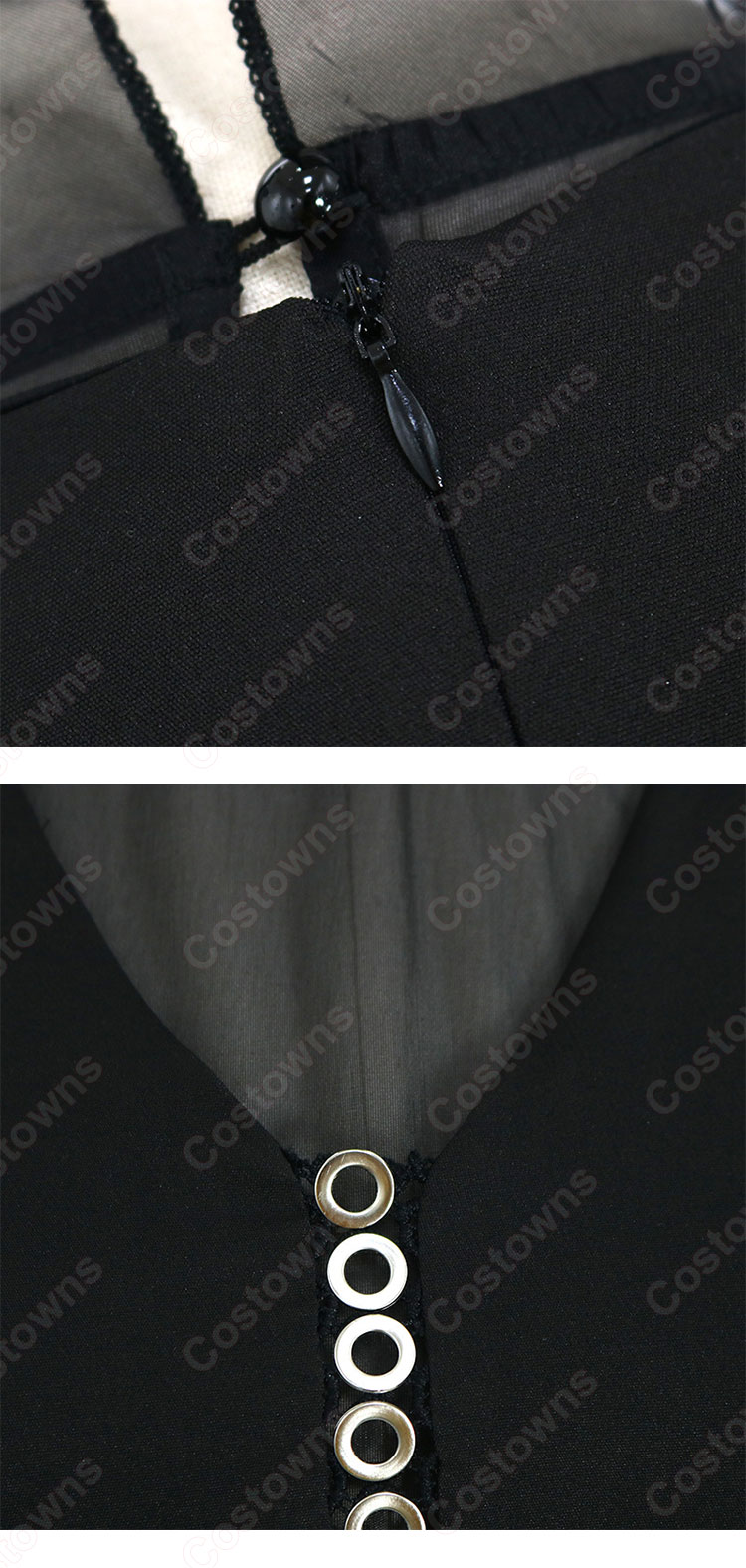 IU（アイユー）風 シースルー ブラウス（長袖/黑 ） 『ホテルデルーナ(호텔 델루나、Hotel Del Luna)』第4話 チャン・マンウォル コスチューム 変装・仮装・コスプレ衣装-11