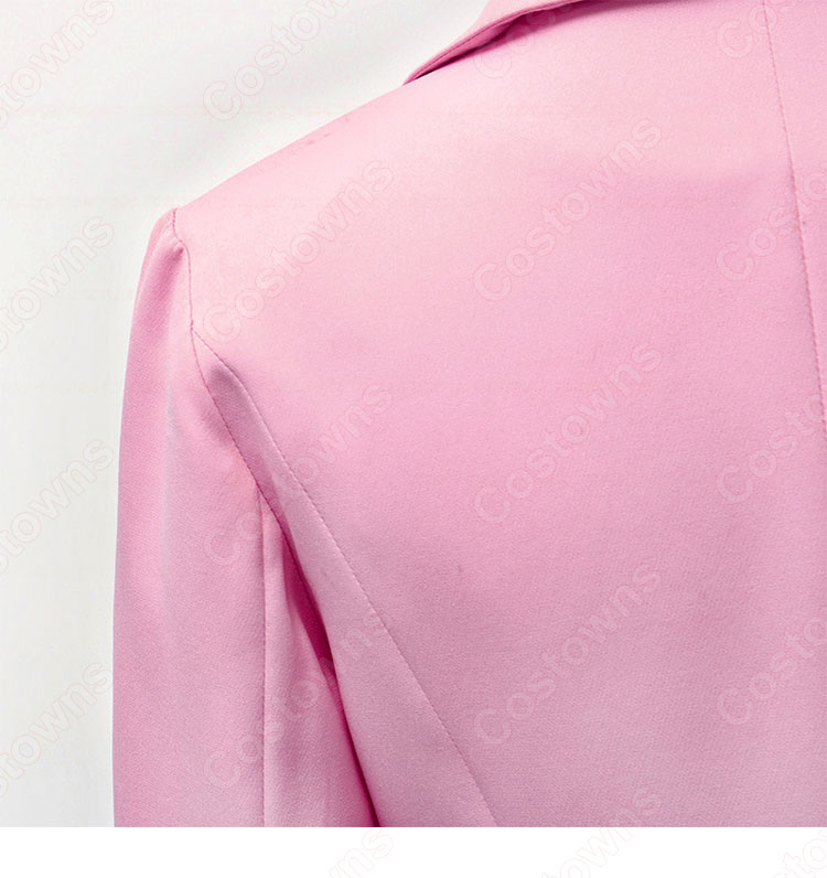 チャン・マンウォル(IU/アイユー)風 スーツ(いピンク / 長袖)ミディスカート 『ホテルデルーナ(호텔 델루나、Hotel Del Luna)』第5話 コスチューム 変装・仮装・コスプレ衣装-13