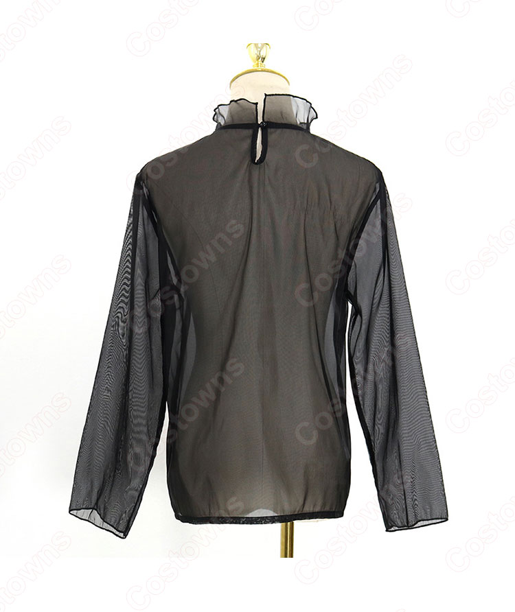 IU（アイユー）風 シースルー ブラウス（長袖/黑 ） 『ホテルデルーナ(호텔 델루나、Hotel Del Luna)』第4話 チャン・マンウォル コスチューム 変装・仮装・コスプレ衣装-7