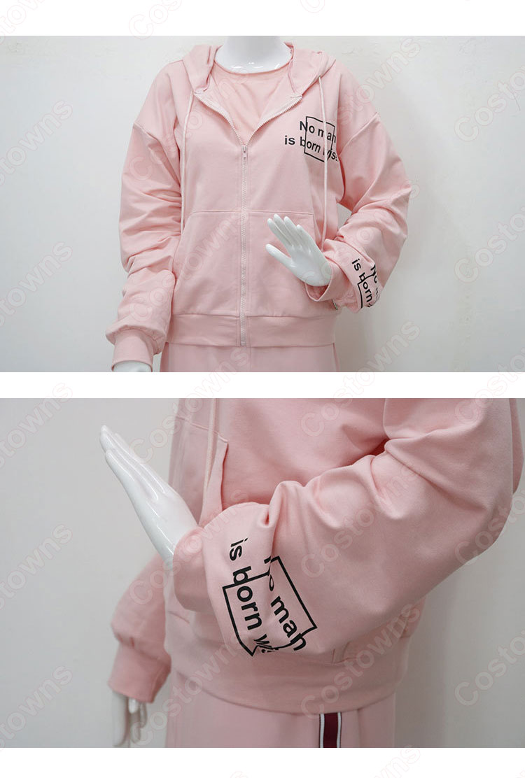 IU(アイユー)風 ピンク ハーフスカート タンクトップ(ノースリーブ)-7