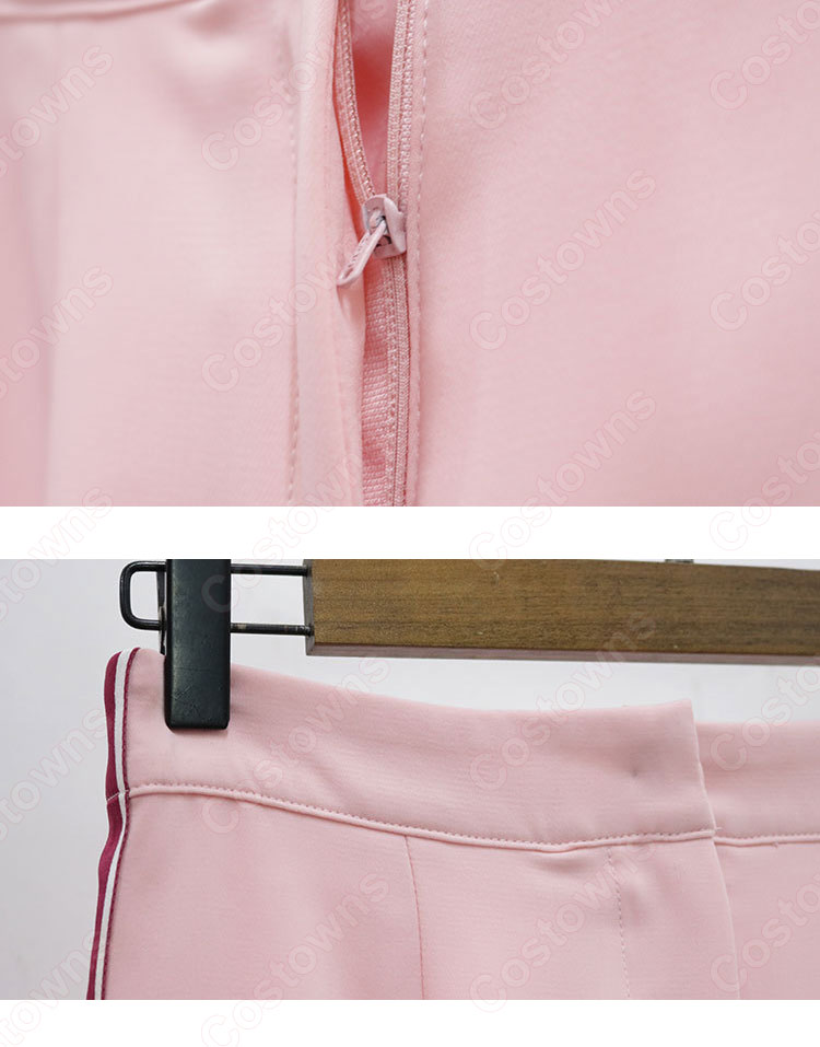 IU(アイユー)風 ピンク ハーフスカート タンクトップ(ノースリーブ)-14