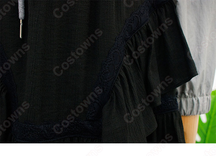 キム・ヒョナ（金泫雅、김현아、Kim Hyun Ah ）風 衣装 シャツ（グレー / シングルブレスト / 長袖 ） ケーキ スカート（ハイウエスト / 黑）-11