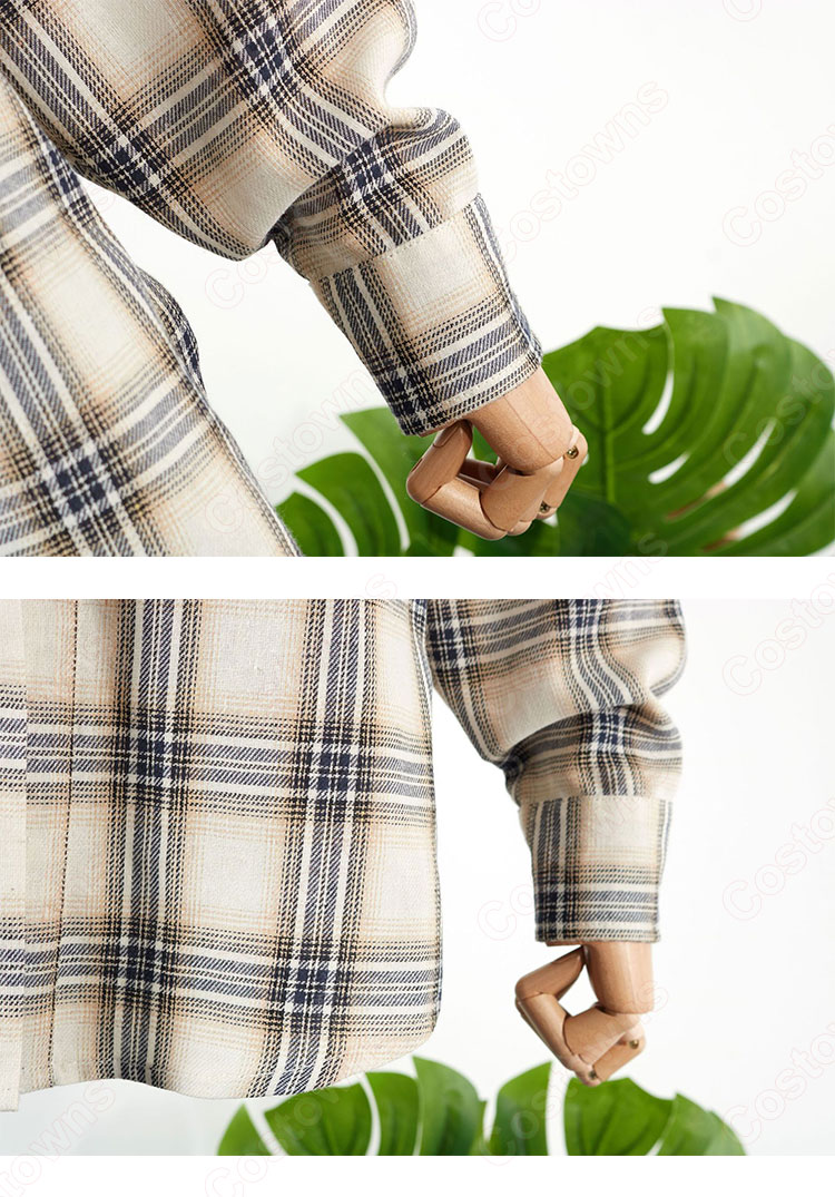 IU(アイユー)風 衣装 ギンガムチェック シャツ(長袖) ジャケット(長袖)-8