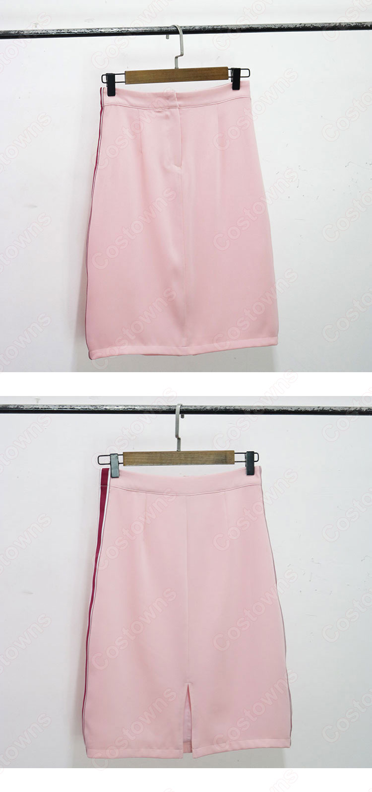 IU(アイユー)風 ピンク ハーフスカート タンクトップ(ノースリーブ)-12
