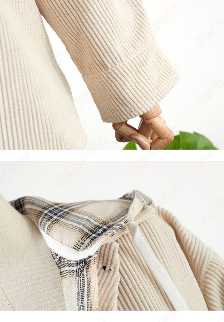 IU(アイユー)風 衣装 ギンガムチェック シャツ(長袖) ジャケット(長袖)-12