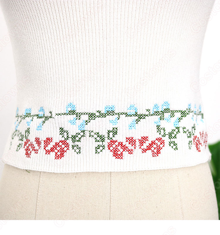 BLACKPINK(ブラック・ピンク) ロゼ(로제、 ROSÉ、ROSE)風 クロップ・トップ(半袖 / フラワープリント) フレアパンツ(イエロー)-14