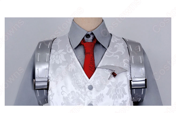 Identity V (アイデンティティⅤ) 白黒無常 謝必安(白無常) レクイエム コスプレ衣装-5