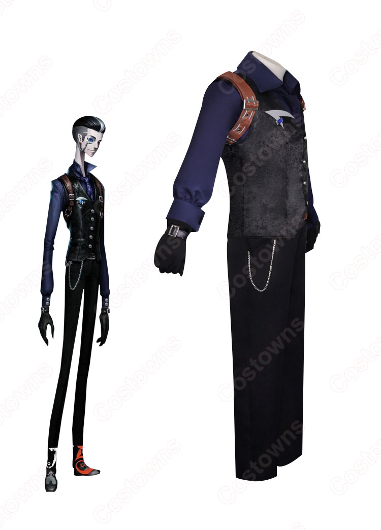 Identity V (アイデンティティⅤ) 黒無常 范無咎(ファンウジン) レクイエム コスプレ衣装-3