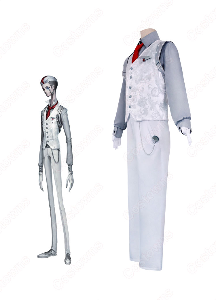 Identity V (アイデンティティⅤ) 白黒無常 謝必安(白無常) レクイエム コスプレ衣装-3