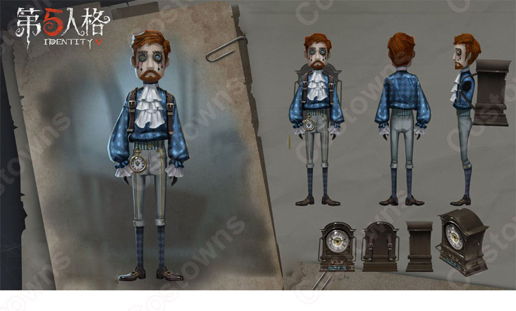 IdentityV 第五人格 冒険家(カート・フランク) アリス コスプレ衣装 【アイデンティティV 】サバイバー スキン cosplay 仮装 変装-1