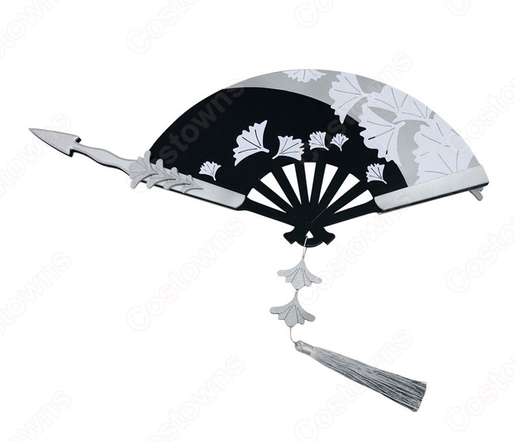 IdentityV 第五人格 芸者(美智子) 羅生門 美人相 般若相 扇子 武器 折りたたみ可能 コスプレ道具 【アイデンティティV 】ハンター スキン cosplay 小物-3