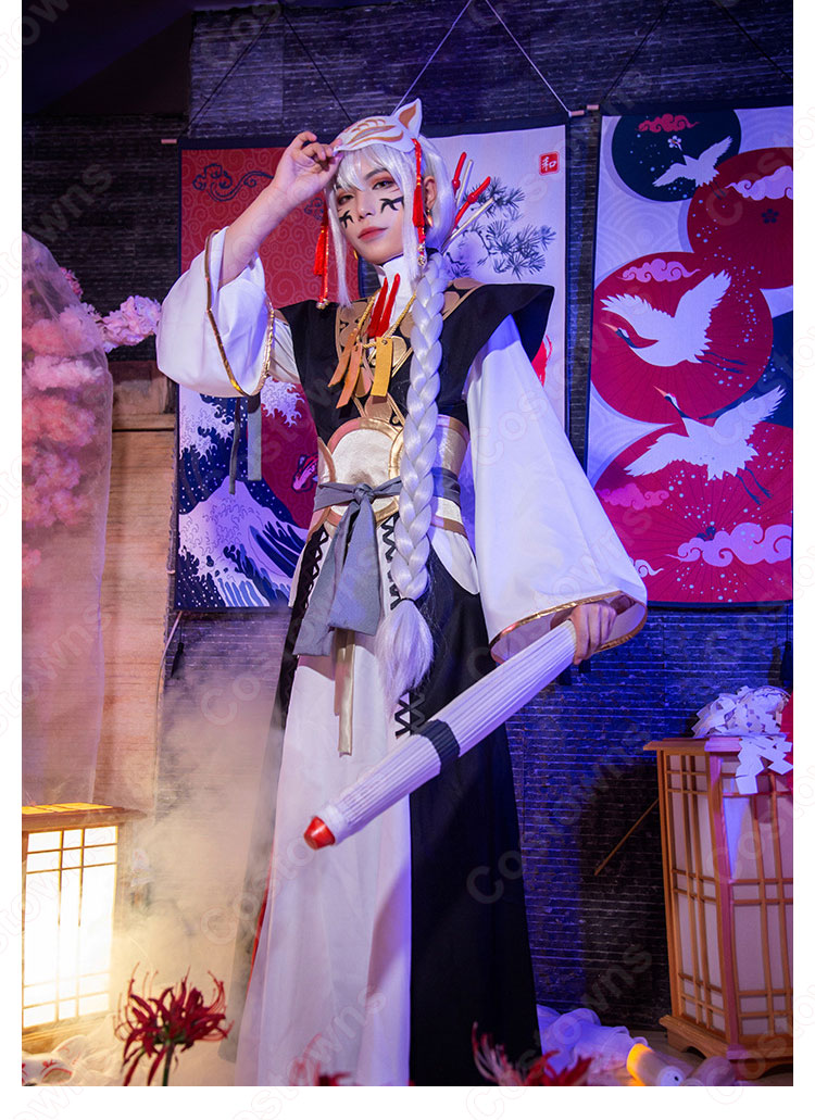 一番くじ IdentityⅤ 第五人格 第二弾 白黒無常(謝必安/笵無咎) コスプレ衣装 【アイデンティティV 】ハンター スキン cosplay 仮装 変装-4