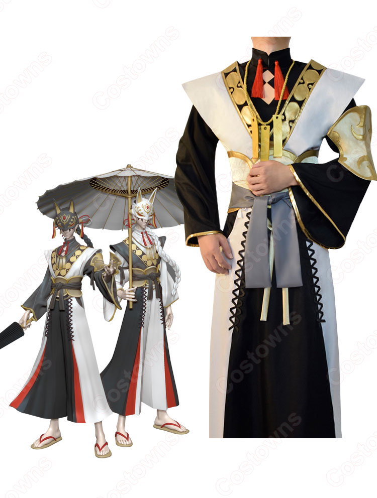 一番くじ IdentityⅤ 第五人格 第二弾 白黒無常(謝必安/笵無咎) コスプレ衣装 【アイデンティティV 】ハンター スキン cosplay 仮装 変装-6