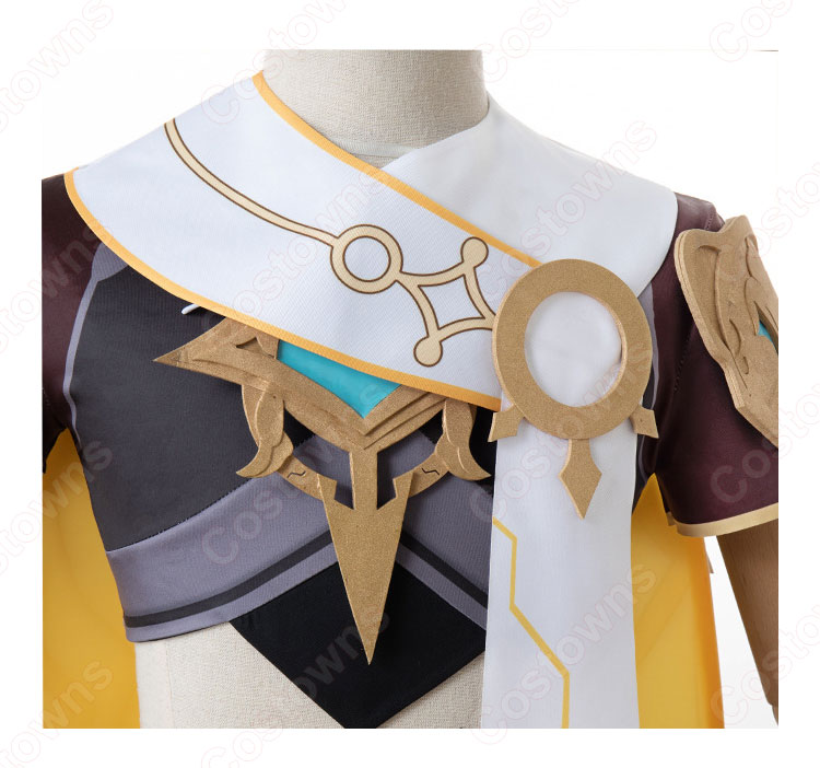 空(そら、Aether)コスプレ衣装 『原神』(げんしん、 Genshin Impact)男主人公 旅人 仮装・変装衣装-4