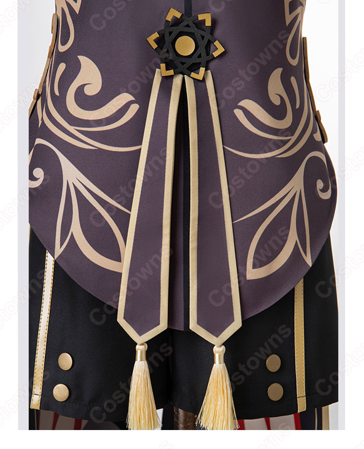 胡桃(ふーたお、Hu Tao) コスプレ衣装 原神 璃月の葬儀屋「往生堂」の七十七代目堂主 仮装・変装衣装-6