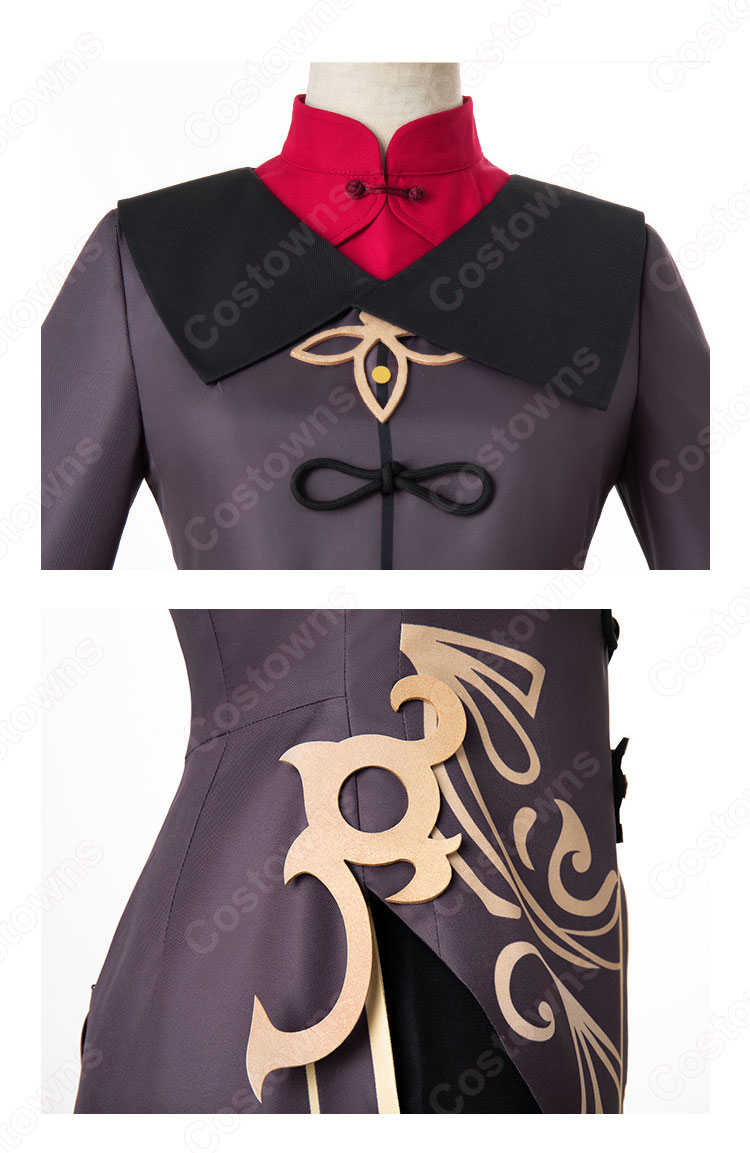 胡桃(ふーたお、Hu Tao) コスプレ衣装 原神 璃月の葬儀屋「往生堂」の七十七代目堂主 仮装・変装衣装-4