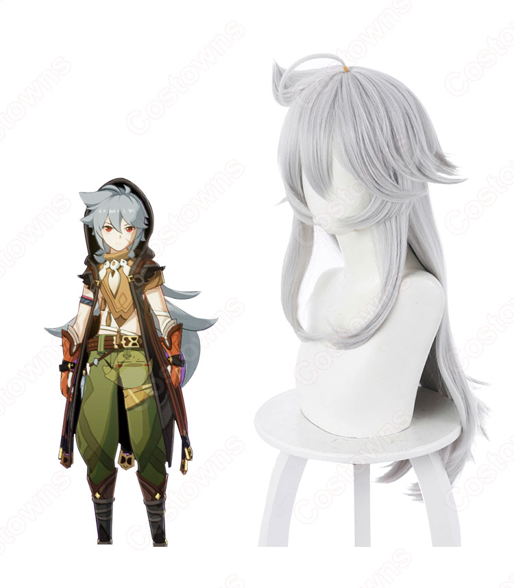 レザー（れざー） ゲレ一 ウィッグ 『原神』 コスプレ用 wig-2