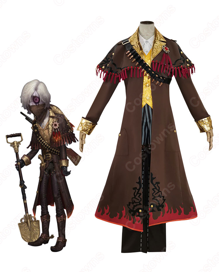 Amazon.co.jp: 第五人格 墓守 アンドルー・クレス コスプレ 仮装 墓守 墓誌銘 コスプレ衣装 (男性L) : ホビー