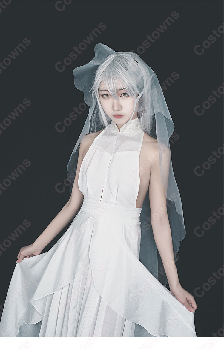 ドールズフロントライン(ドルフロ) ゲパードM1 ウェディングドレス コスプレ衣装 【少女前線】 待望の明日 スキン cosplay 仮装 変装-4