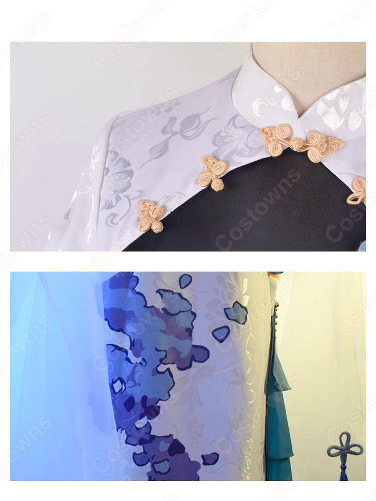 Fate アルトリア・ペンドラゴン(アーサー王) チャイナドレス コスプレ衣装 『Fate/Grand Order』 四周年テーマ賀図 チャイナ風 cosplay 仮装 変装-5