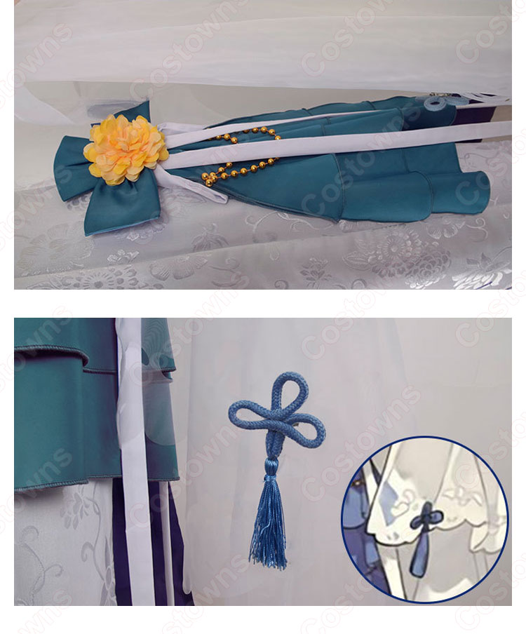 Fate アルトリア・ペンドラゴン(アーサー王) チャイナドレス コスプレ衣装 『Fate/Grand Order』 四周年テーマ賀図 チャイナ風 cosplay 仮装 変装-6