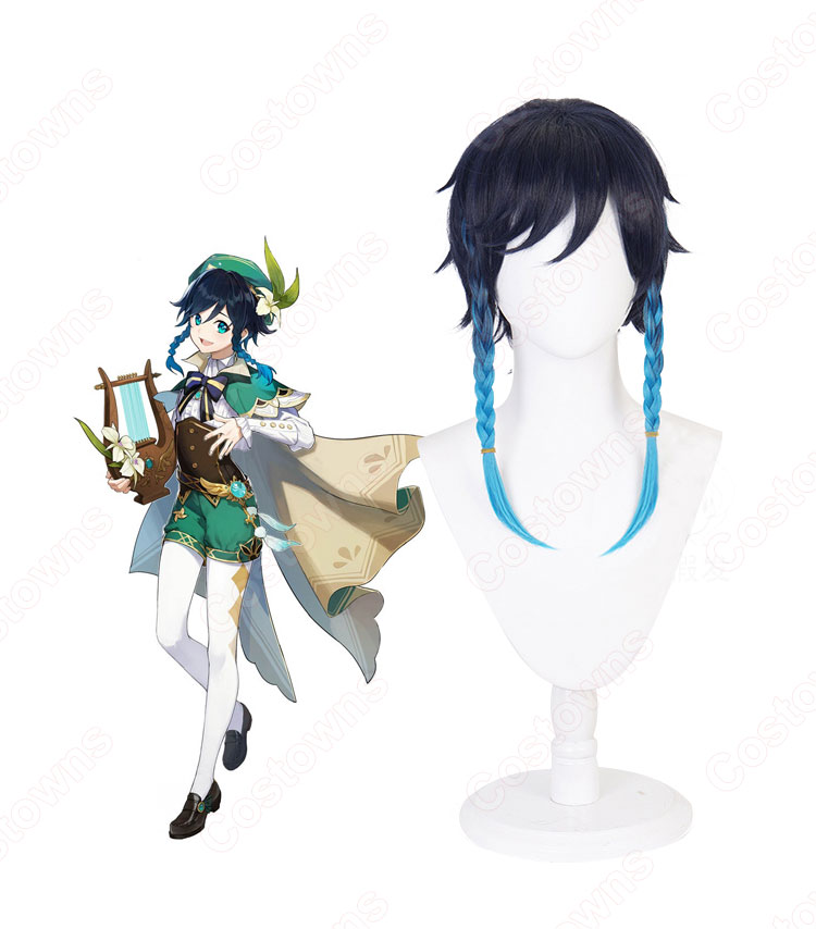 原神(げんしん、Genshin) ウェンティ(Venti) コスプレ ウィッグ cosplay wig 通販-2