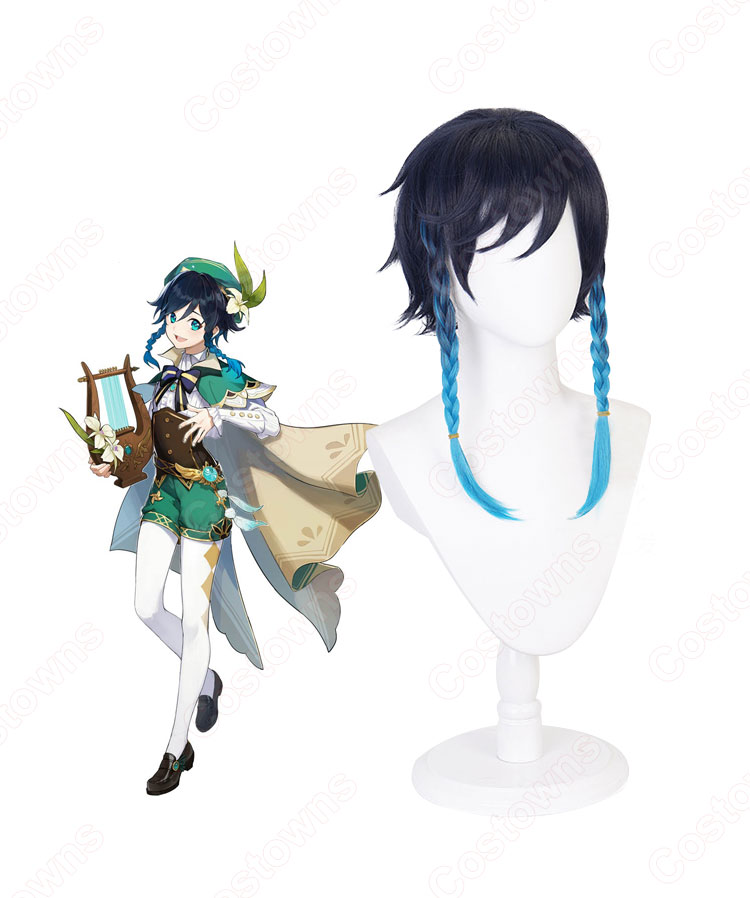原神(げんしん、Genshin) ウェンティ(Venti) コスプレ ウィッグ cosplay wig 通販 - Costowns