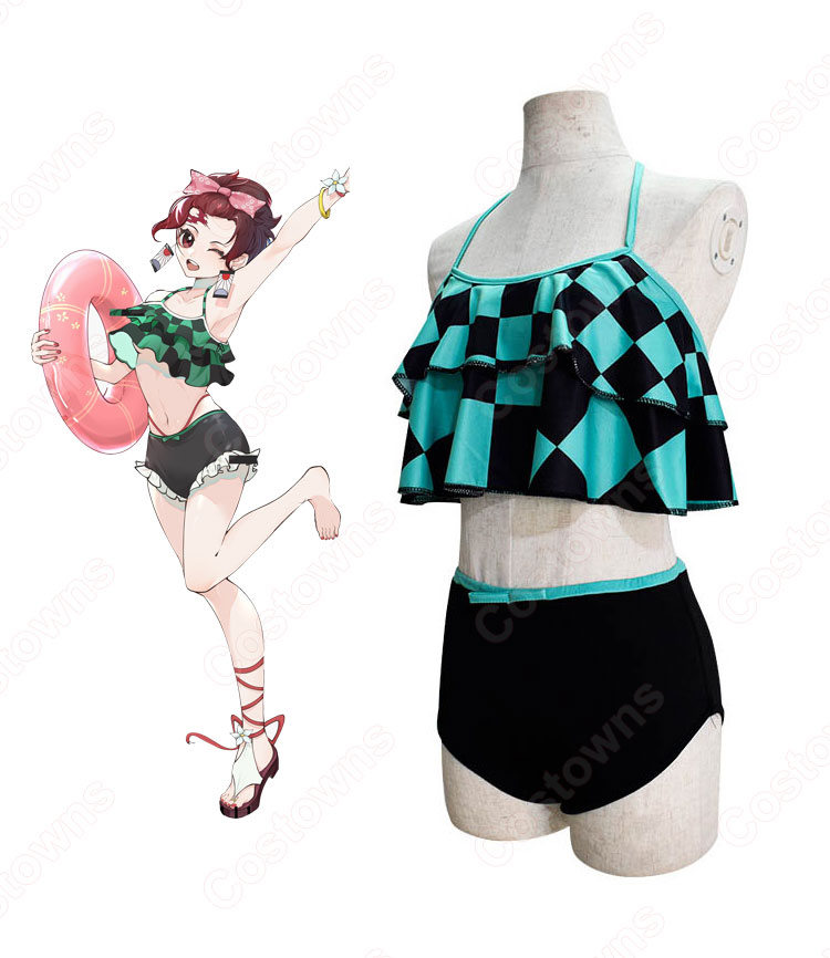竈門炭治郎（かまどたんじろう） 水着 コスプレ衣装 【鬼滅の刃】 可愛い かっこいい ビキニセット cosplay-2
