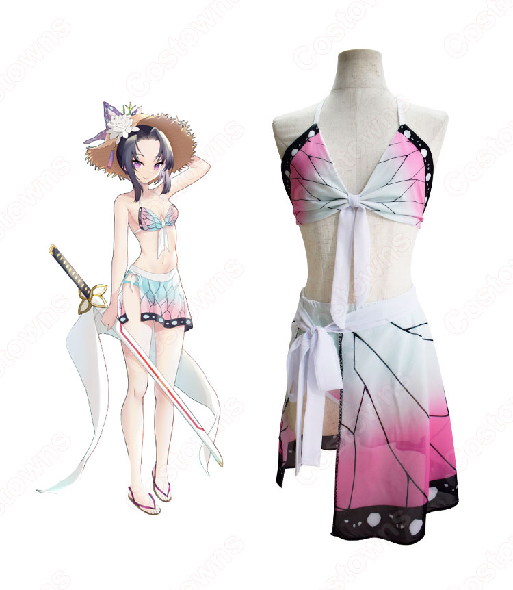 胡蝶しのぶ（こちょうしのぶ） 水着 コスプレ衣装 【鬼滅の刃】 可愛い かっこいい ビキニ cosplay-2