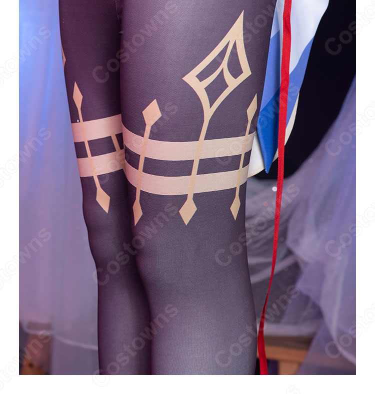 甘雨(かんう) コスプレ衣装 『原神』 璃月の会議場「月海亭」で、璃月七星の秘書 仮装・変装衣装-7