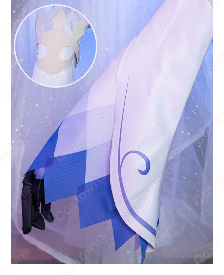 甘雨(かんう) コスプレ衣装 『原神』 璃月の会議場「月海亭」で、璃月七星の秘書 仮装・変装衣装-5