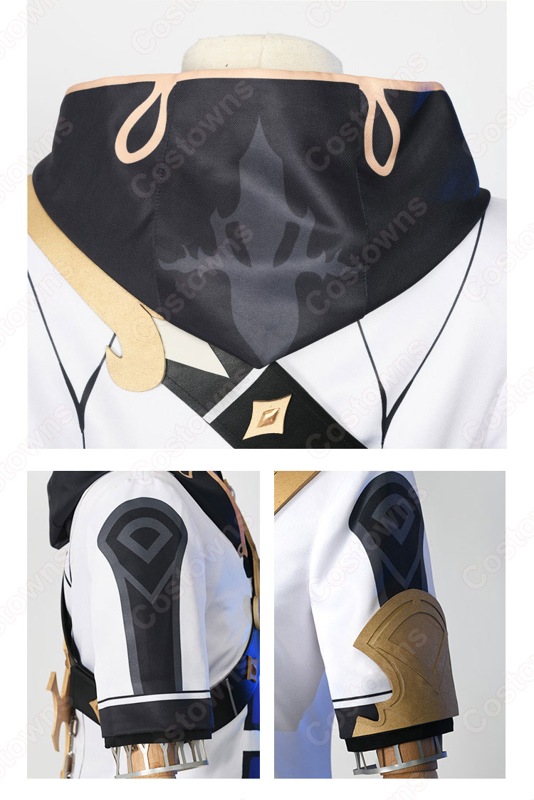 アルベド(あるべど) コスプレ衣装 西風騎士団 首席錬金術師 調査小隊長 白亜の申し子 仮装・変装衣装 コスチューム-7