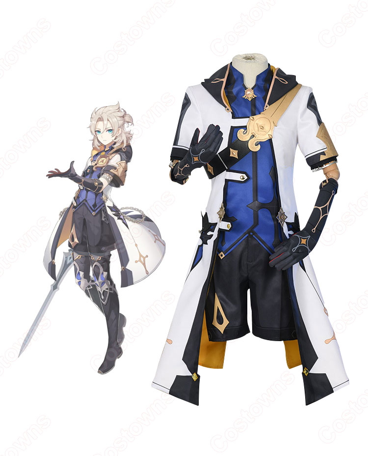 アルベド(あるべど) コスプレ衣装 西風騎士団 首席錬金術師 調査小隊長 白亜の申し子 仮装・変装衣装 コスチューム-4