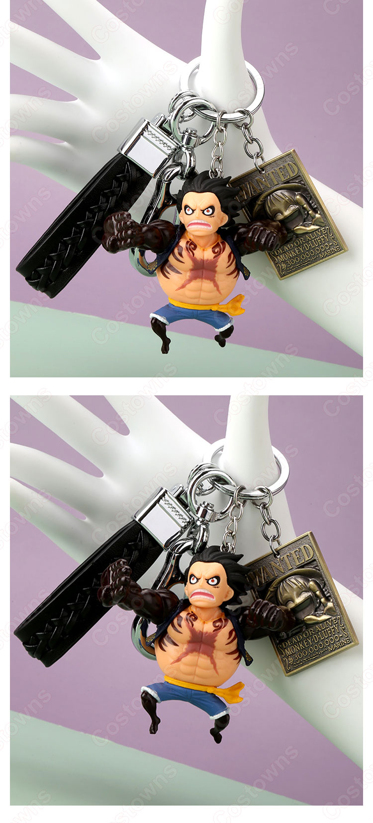 ONE PIECE キーチェーン 人形 バックパックペンダントカーキーホルダー屋内ペンダント ギア4 モンキー・D・ルフィ ウソップ バルトロメオ サンジ かわいい漫画アニメーションクリエイティブギフト-14